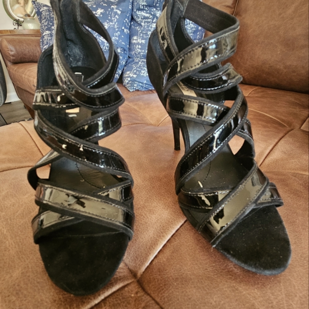 BCBG high heels black sandals
